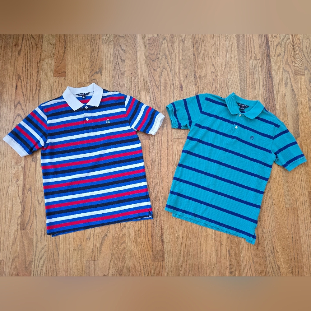 Lot 2 Brooks Brothers Boys Polo Shirts Size L